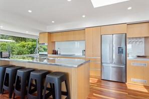 Fridge, microwave, oven, dishwasher - Kohi Point - Ohope Beachfront Holiday Home (Ohope Beach)