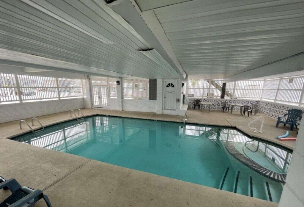A heated pool