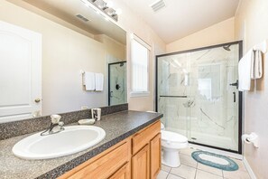 Hair dryer, towels