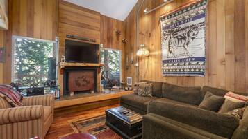 TV, fireplace, DVD player