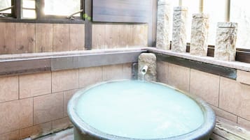 Superior Villa (with Private Open-air Bath, Nature) | Bathroom | Separate bathtub and shower, free toiletries, hair dryer, bathrobes