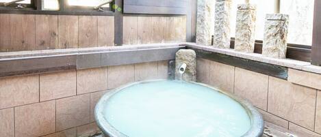 Superior Villa (with Private Open-air Bath, Nature) | Bathroom | Separate bathtub and shower, free toiletries, hair dryer, bathrobes