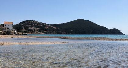 Studio 37 m2 - plage 6mn Ă pieds - parking - confort - calme - central