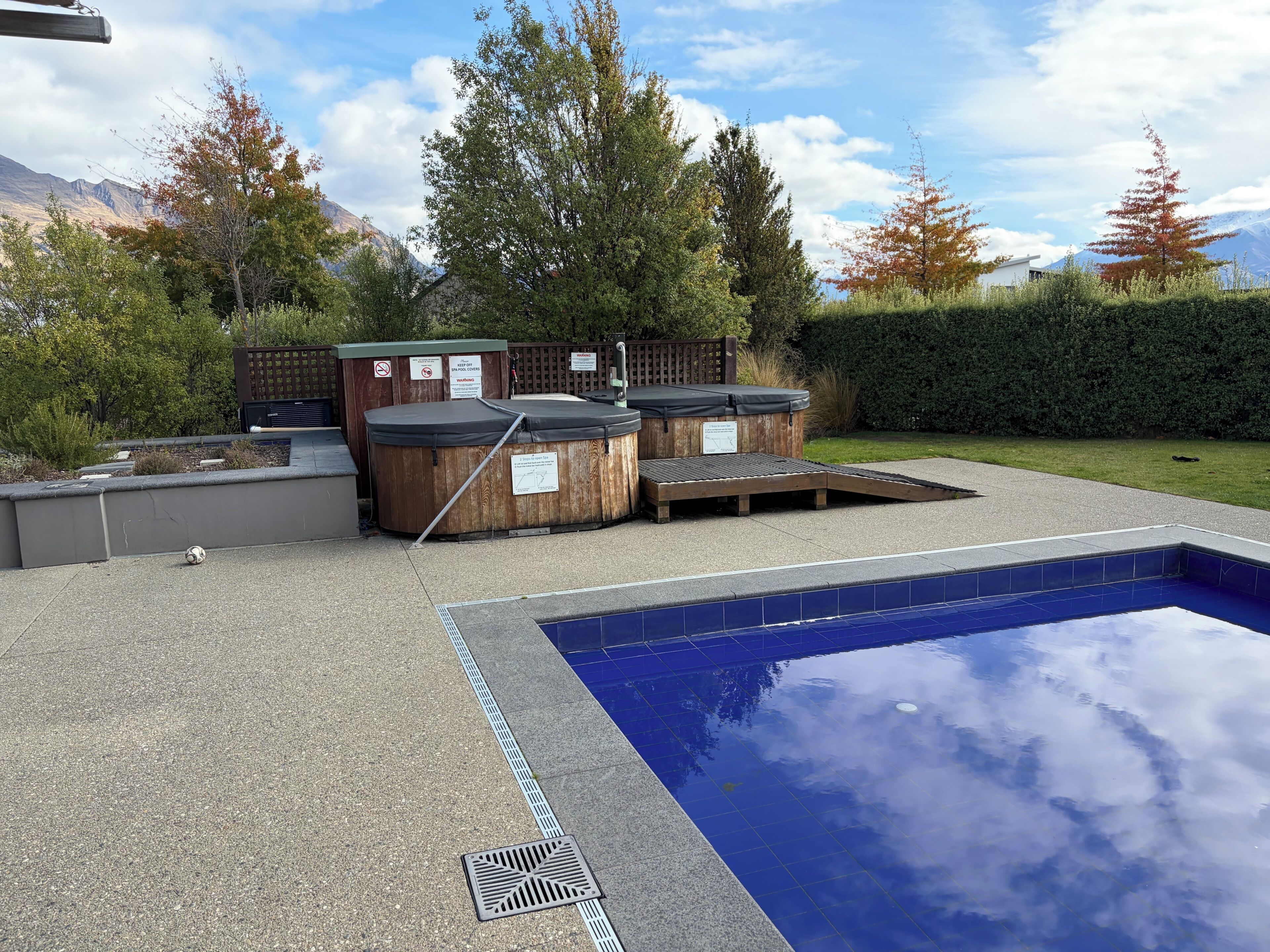 A heated pool