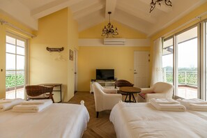 Minibar, desk, soundproofing, rollaway beds