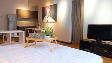 Strykejern/-brett, wi-fi (inkludert) og sengetøy