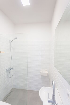 Shower, hair dryer, towels, shampoo - One bedroom apartment, located in the heart of old Tbilisi (Tbilisi)