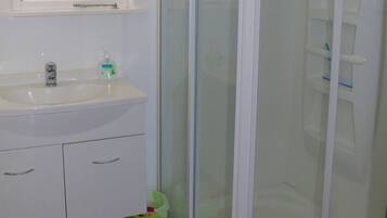 Shower, hair dryer