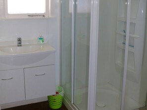 Shower, hair dryer