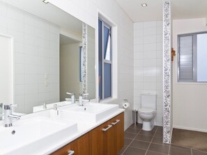 Shower, hair dryer