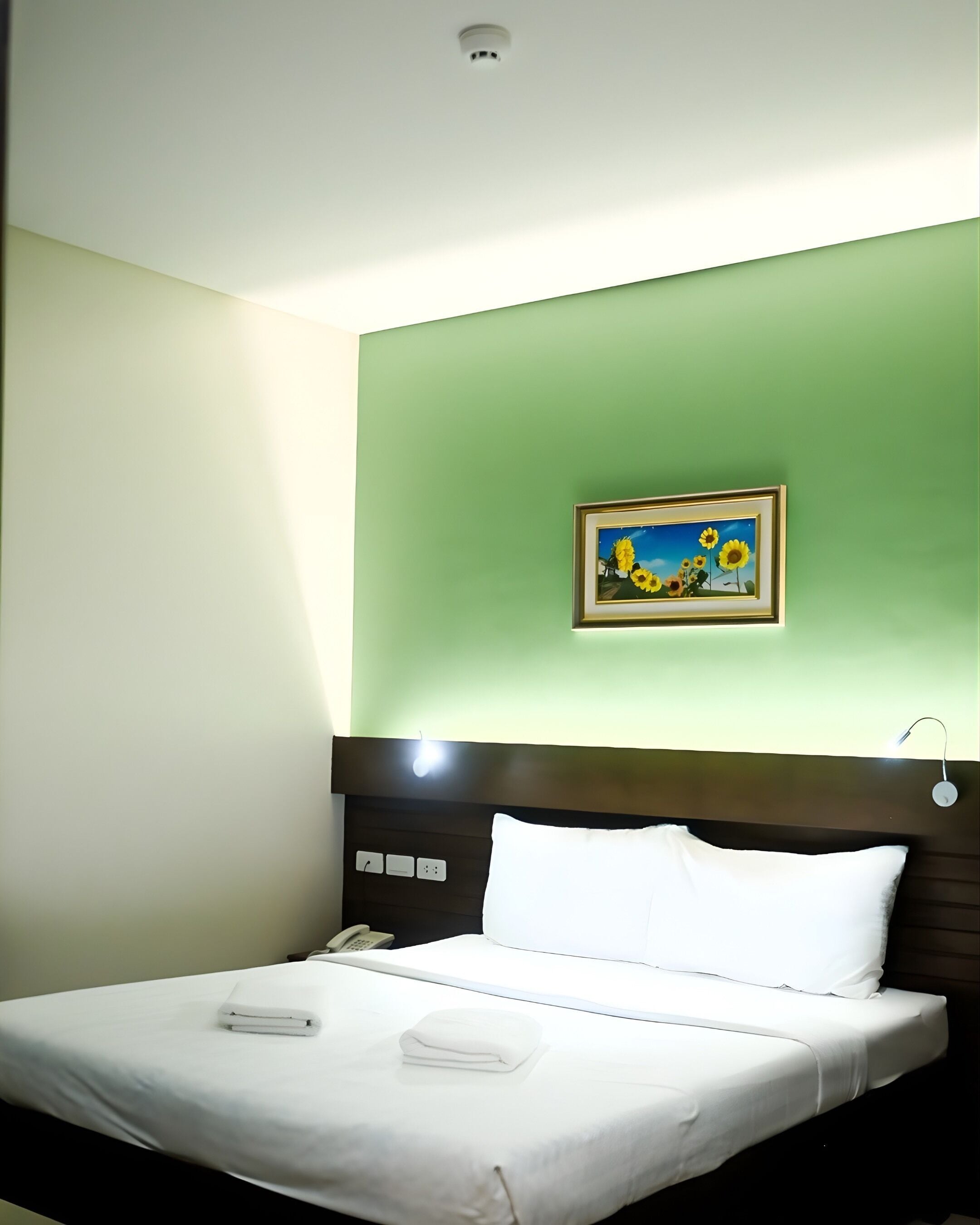 Desk, laptop workspace, iron/ironing board, WiFi