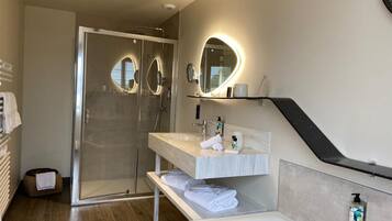 Free toiletries, bathrobes, slippers, towels