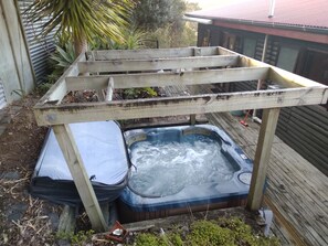 Terrace/patio - The Log cabin resort (Hatfields Beach)