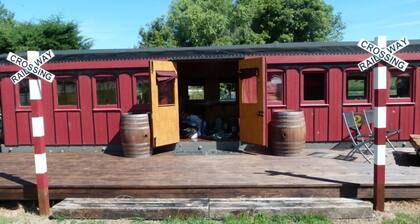 1889 Wooden Train Carriage - Wacky Stays - six unique properties in Kaikoura