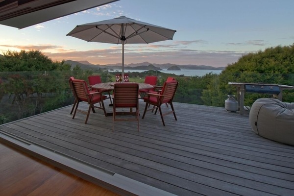 Sea view from deck main house