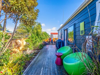 Just a short stroll to the water or into town