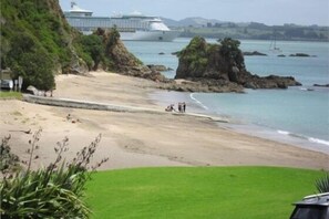 Beach nearby, sun-loungers