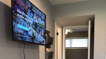 1 bedroom, iron/ironing board, travel crib, free WiFi