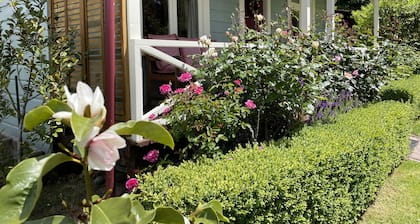 The Albion Cottage in beautiful colourful garden