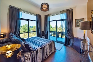 Luxury, romantic super-king bedroom with gorgeous views