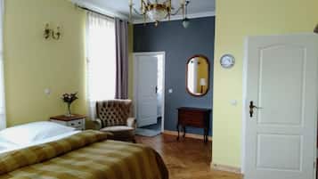 1 habitación y ropa de cama de alta calidad