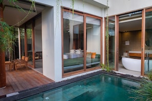 Villa with pool view #11 | Terrace/patio - Tegal Sari Accomodation (Ubud)