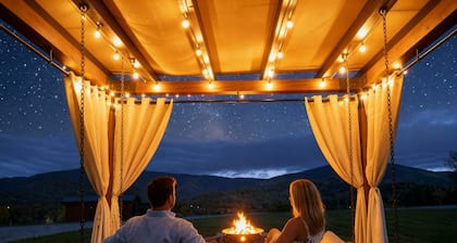 Hawksbill Retreat -mökki 7 kylpytynnyriäkymää kalastuslammikolle Luray