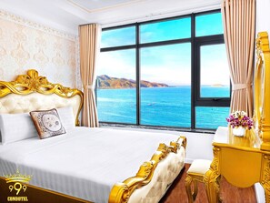 Classic-lejlighed - 2 soveværelser - havudsigt - ved stranden | 2 soveværelser, premium-sengetøj, dundyner