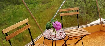 Blue Heron Dome Cabot Shoresin luontokeskuksessa