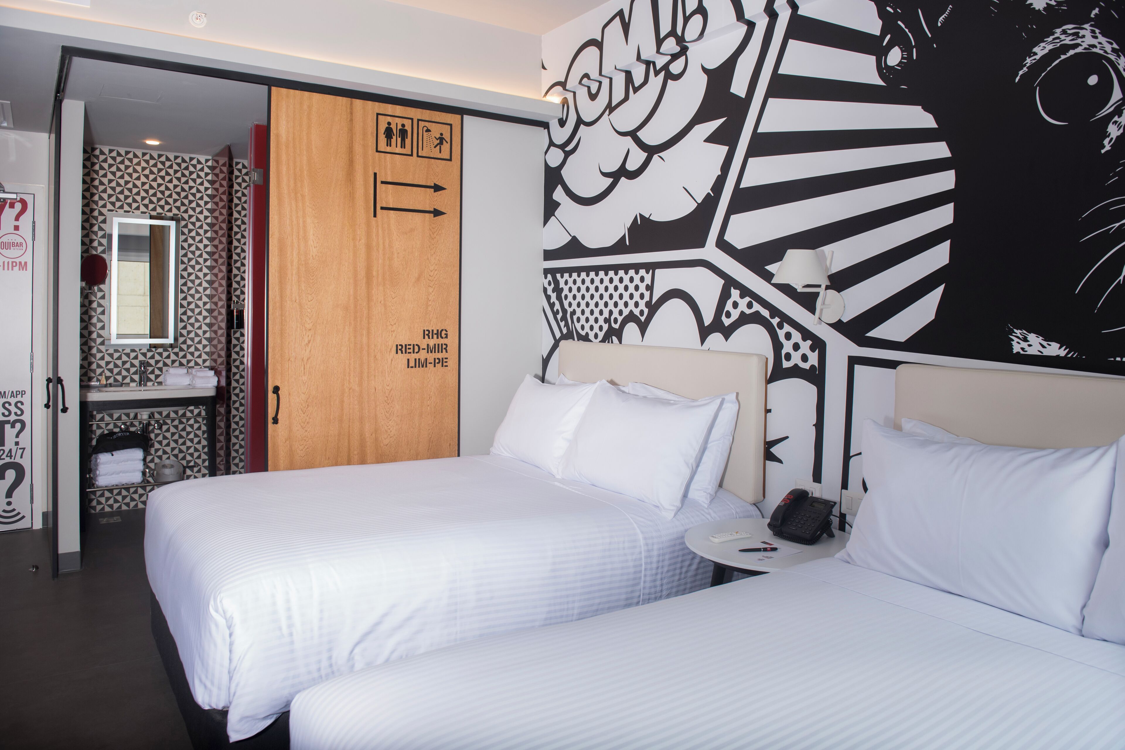 room, 2 double beds, non smoking | egyptian cotton sheets, premium bedding, in-room safe, desk