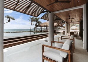 Terrace/patio - Oceanfront Oasis - 9BR Infinity Pool Villa (Potrero)