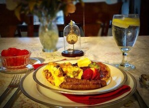 Gratis komplett frukost varje dag 