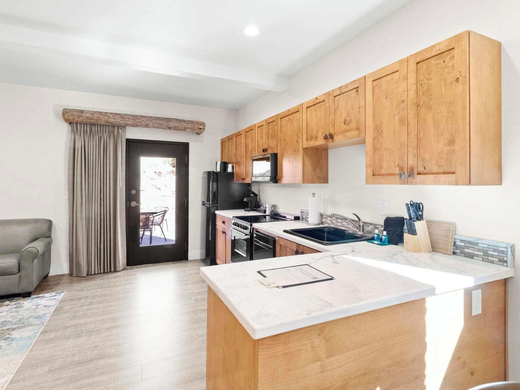 family suite, 3 bedrooms, pool access | private kitchen