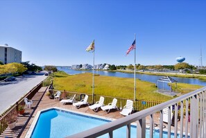 2 Queen Beds, Bay View | Terrace/patio - Sea Bay Hotel (Ocean City)