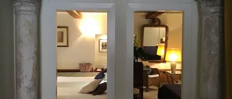 2 bedrooms, in-room safe, iron/ironing board, travel cot
