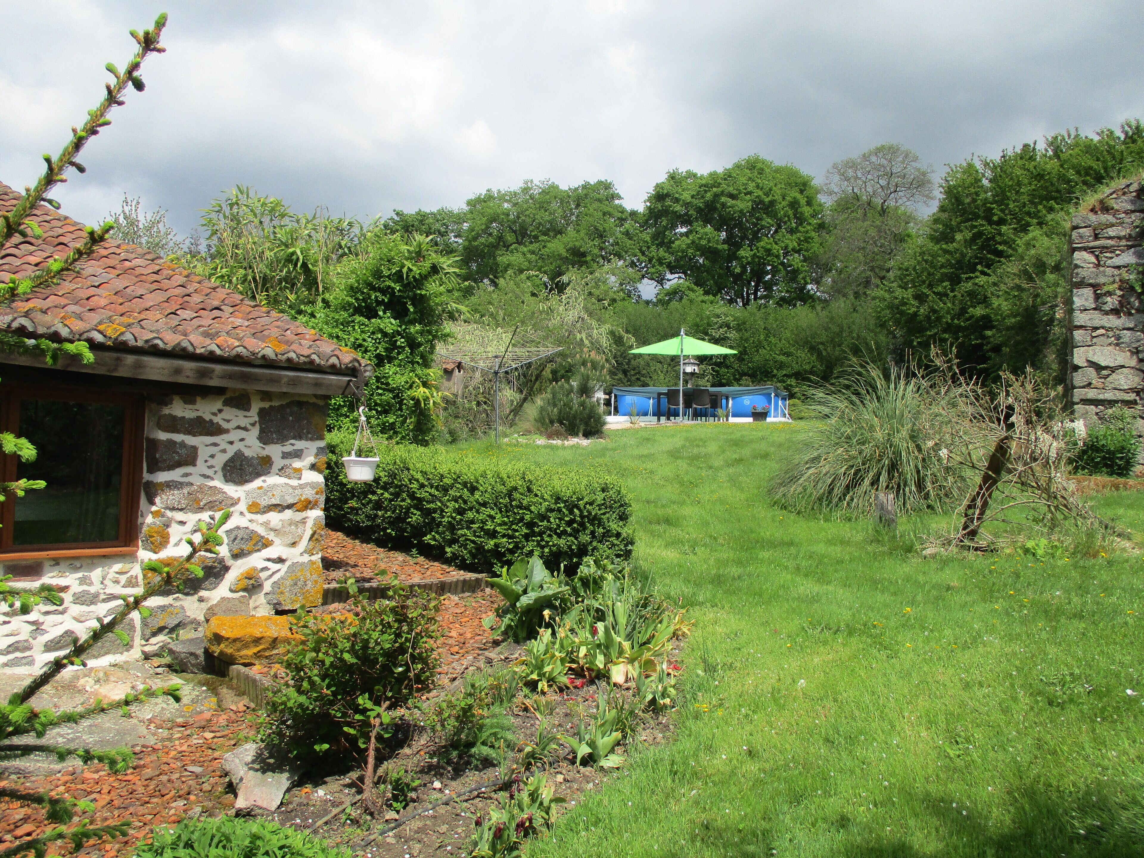 part of the front and rear garden