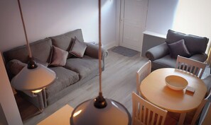 Fernseher, Kamin