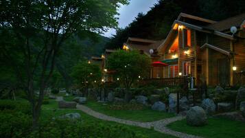 Front of property – evening/night