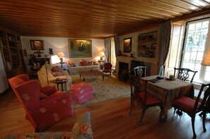 Télévision, cheminée