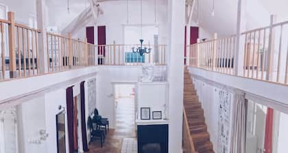 House, dating XIX century, with the garden, sauna& jacuzzi, old polish village