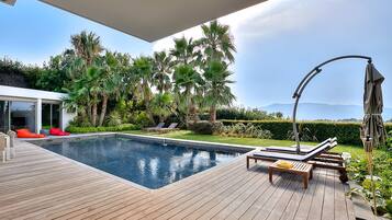 A heated pool