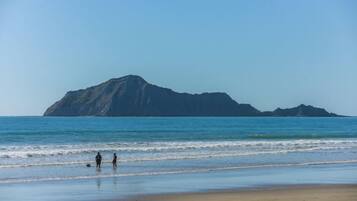 Beach nearby, sun-loungers