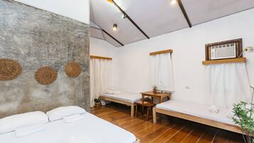 Standard Bungalow, Multiple Beds | Desk, laptop workspace, bed sheets