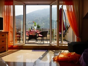 Télévision, lecteur de DVD, livres, chaîne hi-fi