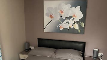 Blackout curtains, iron/ironing board, free cots/infant beds, free WiFi