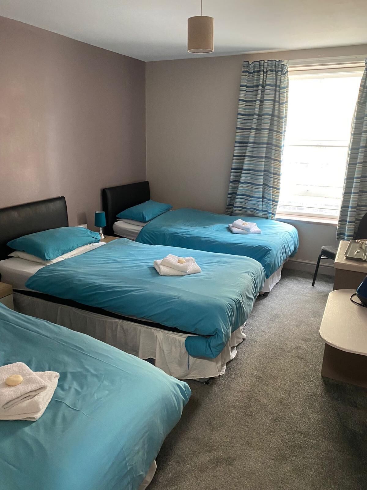 Blackout drapes, iron/ironing board, free cribs/infant beds, free WiFi