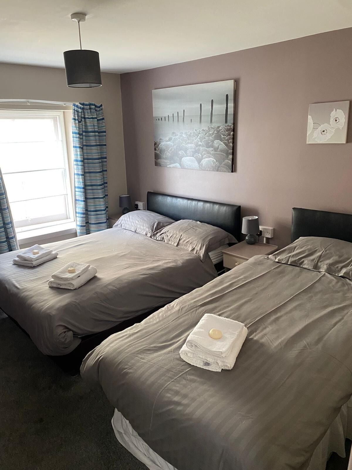 Blackout drapes, iron/ironing board, free cribs/infant beds, free WiFi