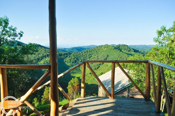 Balcony view - Rihuja Safari Lodge (Bwindi)