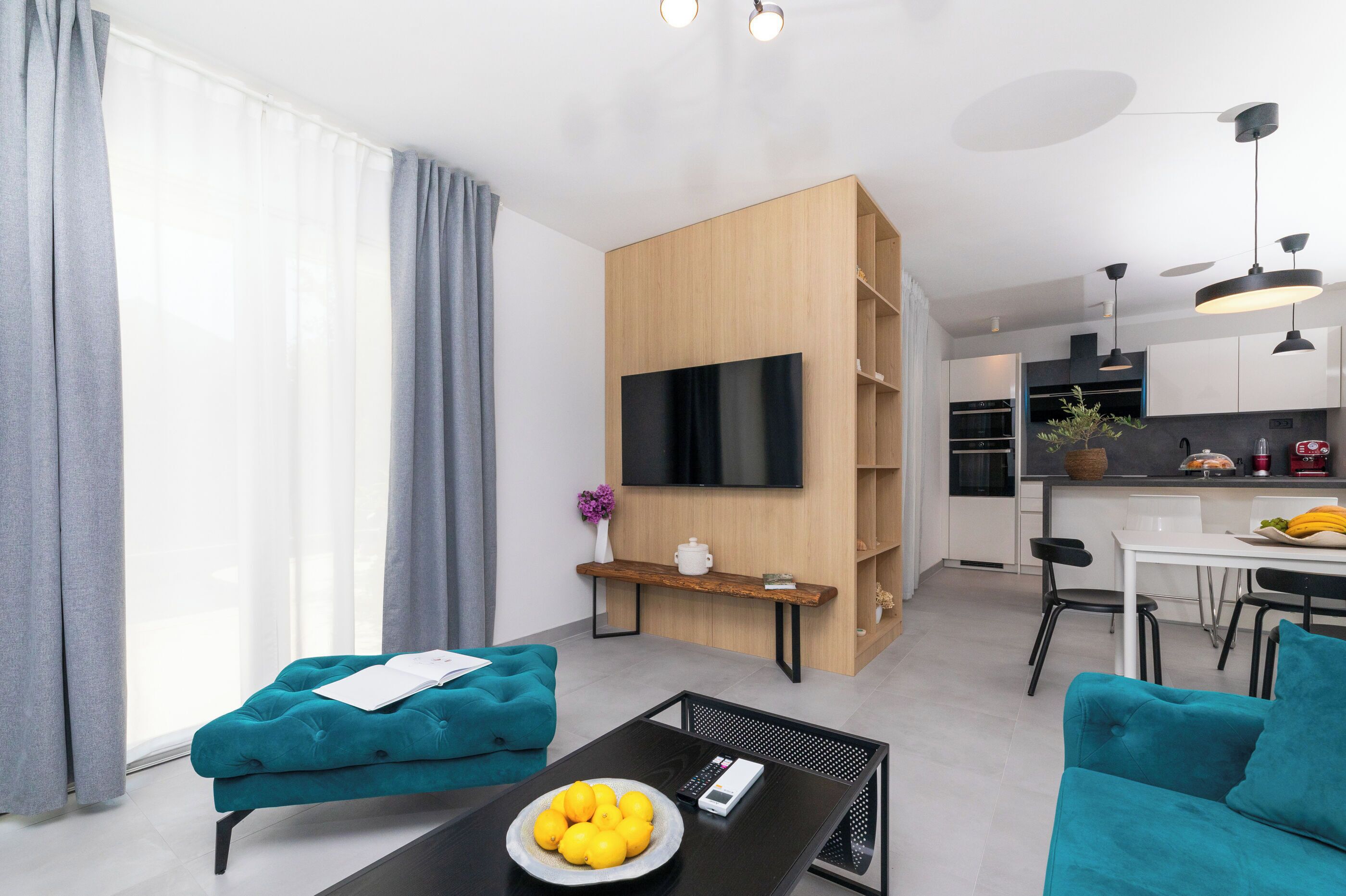 Appartement (A1) | Salle de séjour | Télévision, lecteur de DVD