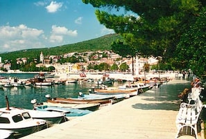 Vue sur la ville depuis l’hébergement